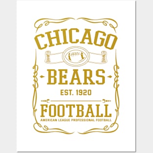 Vintage Bears American Football Posters and Art